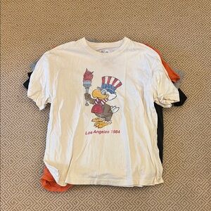 Vintage LA OLYMPICS 1984 Graphic T-Shirt - Cream